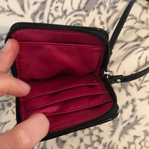 Black coach wallet with wrist strap - Picture 3 of 3